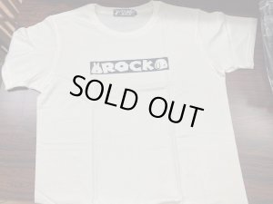 画像1: ウサロック：Mサイズ：白地Tシャツ（ROCK) （５５）