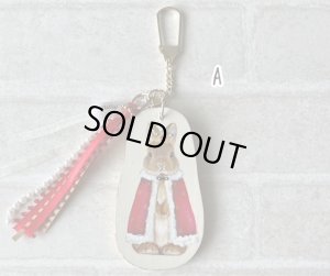 画像3: Sora.mimiキーホルダー（王様・オレンジ立ち耳）