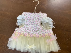 画像2: ハーネス☆KM小花＋ふわふわスカート（2Lサイズ）