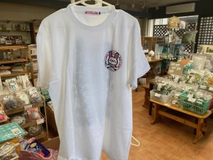 画像2: ウサロック：Tシャツ（白・裏表プリント）Lサイズ＃２８９