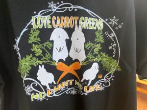 画像2: ウサロック：Tシャツ（葉っぱつきにんじん）M ,L,XL