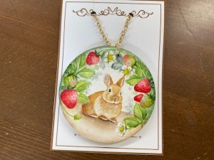 画像2: Sora.mimiバッグチャーム・いちごの森(オレンジ）