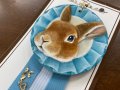 Sora.mimiロゼット風キーホルダー(ブルー）Bミニレッキス