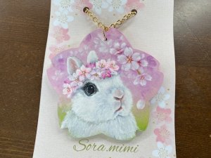 画像2: Sora.mimiバッグチャーム・さくら（ドワーフホト）