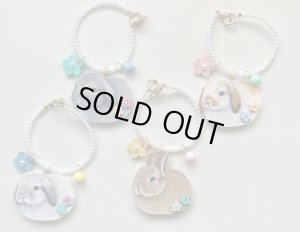 画像2: Sora.mimiお座りうさぎのバッグチャーム（ブロークンオレンジ垂れ耳）