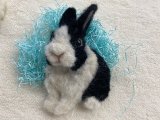 画像: MI KI 羊毛ブローチ（ダッチ・ブラック)