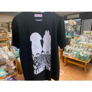 画像: ウサロック：Tシャツ（黒・ピンクなふたり）Mサイズ＃２８６