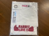 画像: ウサロック：Tシャツ（白・ワンポイント）Lサイズ＃２８７