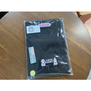画像: ウサロック：Tシャツ（黒・刺繍ワンポイント）Lサイズ＃２８５