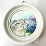 画像: Sora.mimi水彩画(丸）あじさい